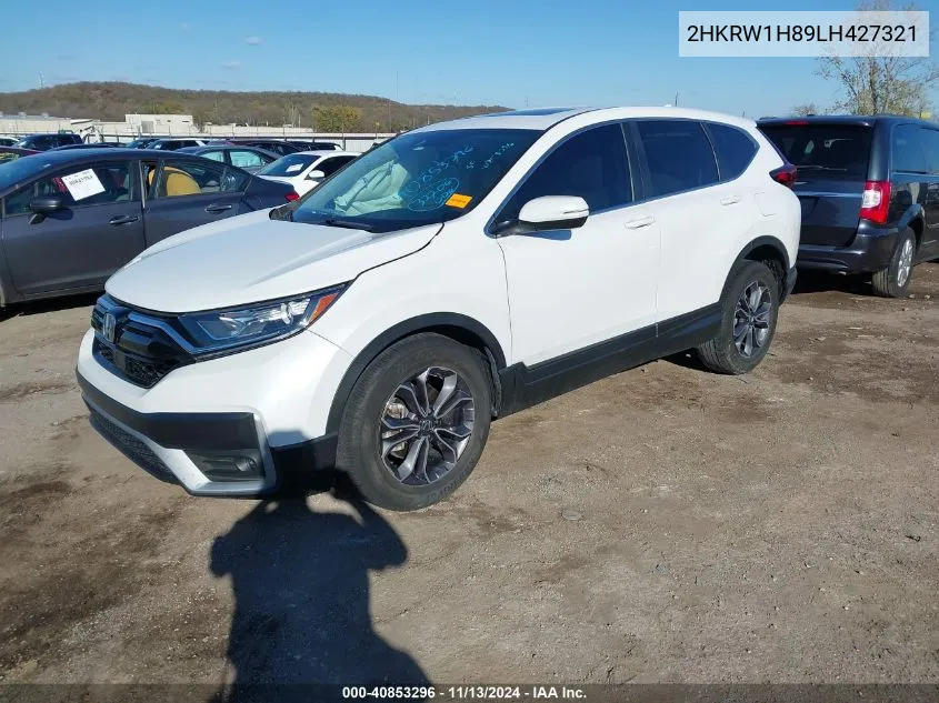 2020 Honda Cr-V 2Wd Ex-L VIN: 2HKRW1H89LH427321 Lot: 40853296