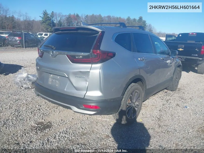 2020 Honda Cr-V Awd Ex VIN: 2HKRW2H56LH601664 Lot: 40856451