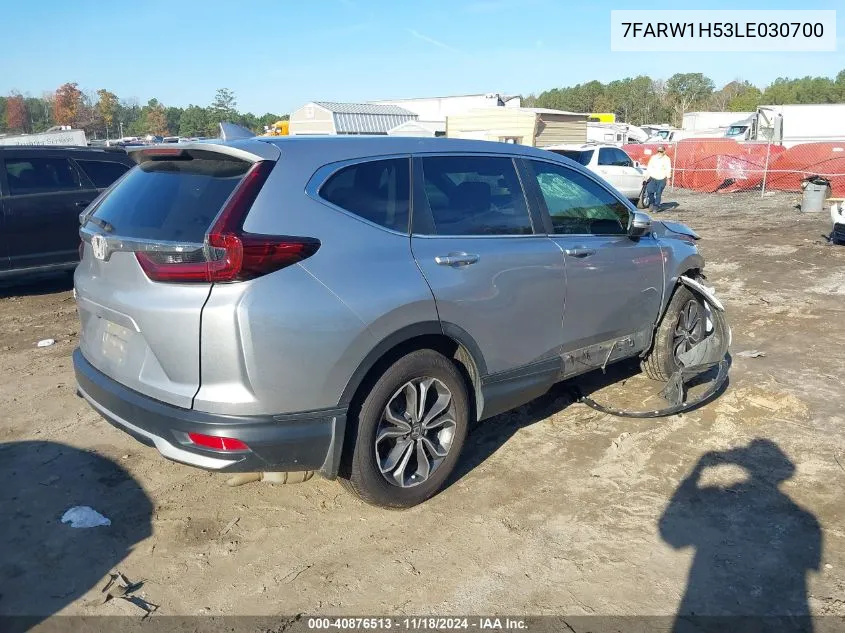 2020 Honda Cr-V 2Wd Ex VIN: 7FARW1H53LE030700 Lot: 40876513