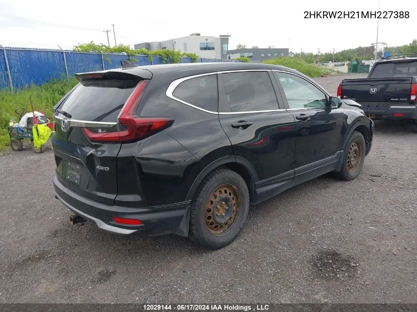 2HKRW2H21MH227388 2021 Honda Cr-V