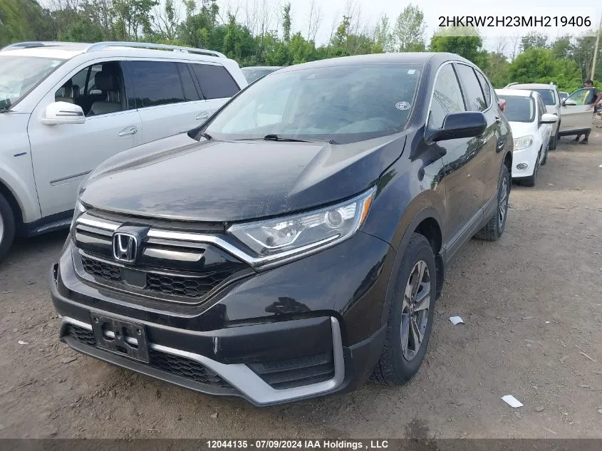 2021 Honda Cr-V VIN: 2HKRW2H23MH219406 Lot: 12044135