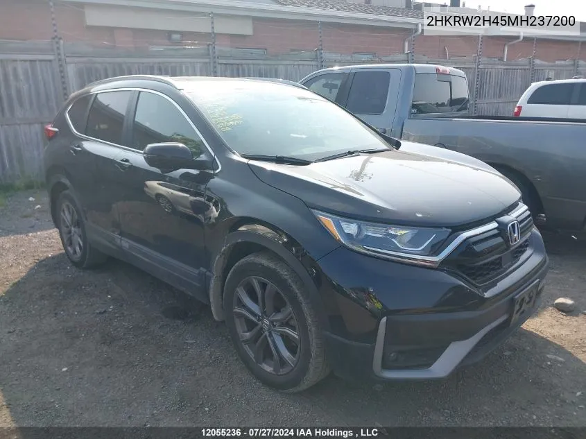 2021 Honda Cr-V VIN: 2HKRW2H45MH237200 Lot: 12055236