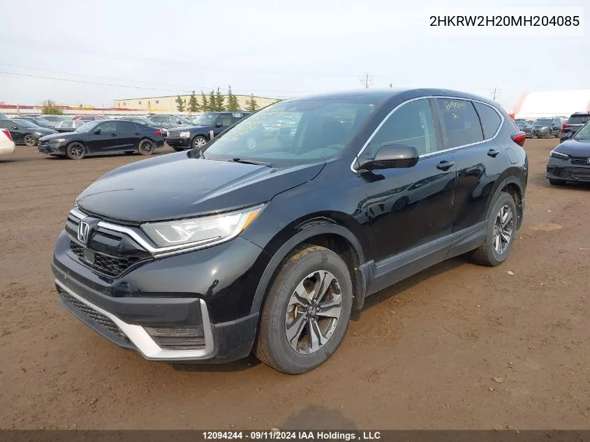 2021 Honda Cr-V VIN: 2HKRW2H20MH204085 Lot: 12094244