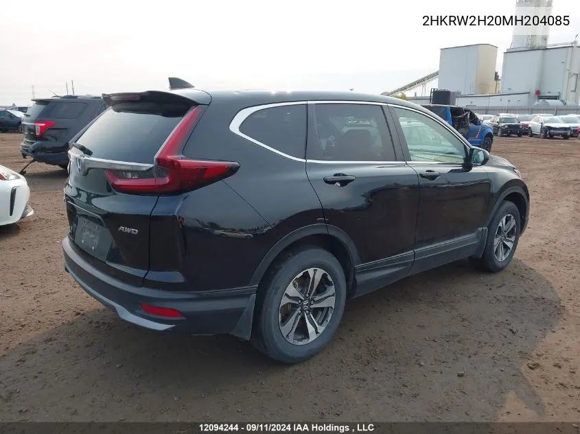 2021 Honda Cr-V VIN: 2HKRW2H20MH204085 Lot: 12094244