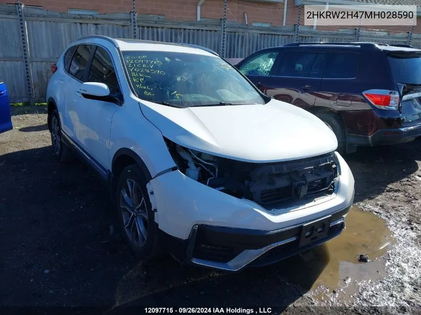 2021 Honda Cr-V VIN: 2HKRW2H47MH028590 Lot: 12097715