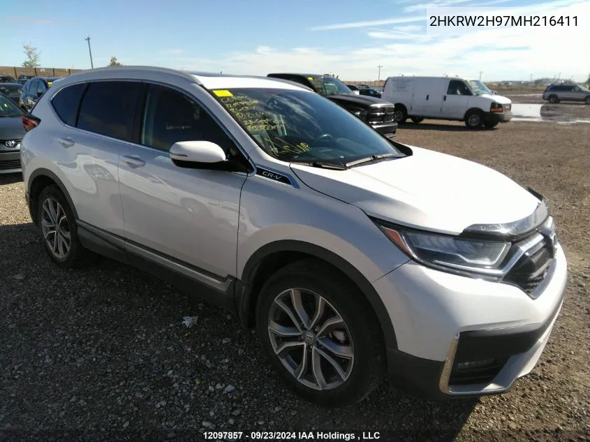 2021 Honda Cr-V VIN: 2HKRW2H97MH216411 Lot: 12097857