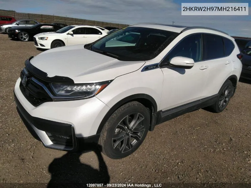 2021 Honda Cr-V VIN: 2HKRW2H97MH216411 Lot: 12097857