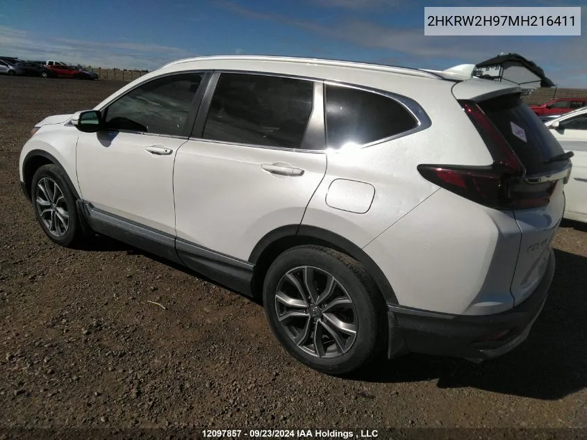 2021 Honda Cr-V VIN: 2HKRW2H97MH216411 Lot: 12097857