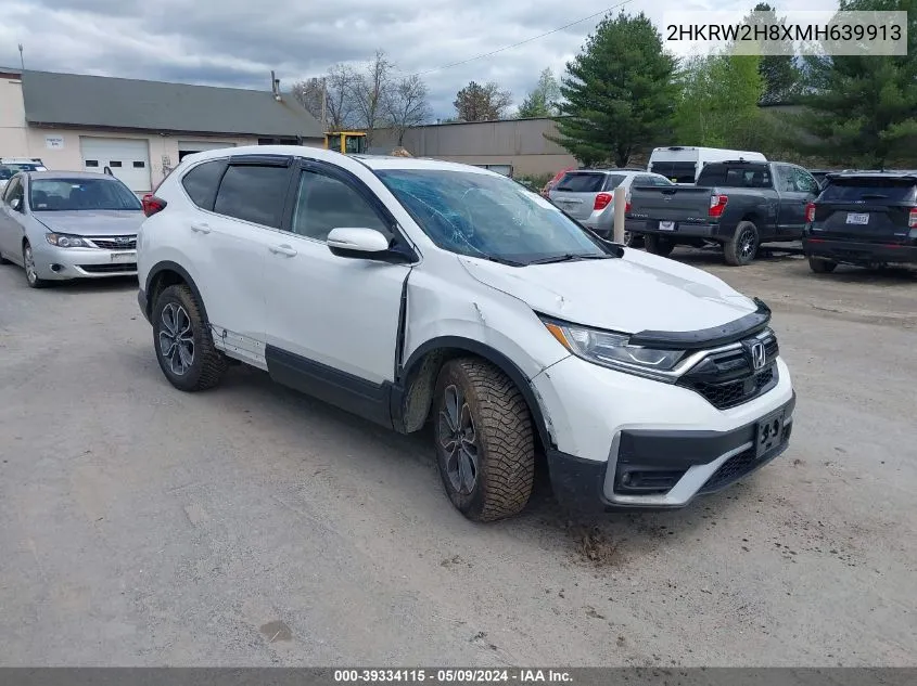 2HKRW2H8XMH639913 2021 Honda Cr-V Awd Ex-L