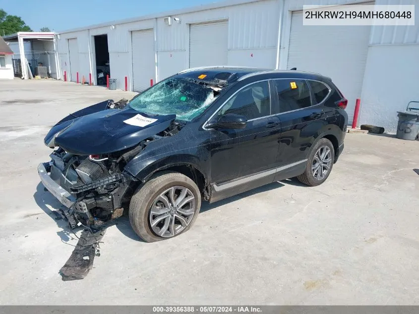 2HKRW2H94MH680448 2021 Honda Cr-V Awd Touring