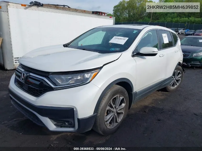 2HKRW2H85MH639852 2021 Honda Cr-V Awd Ex-L