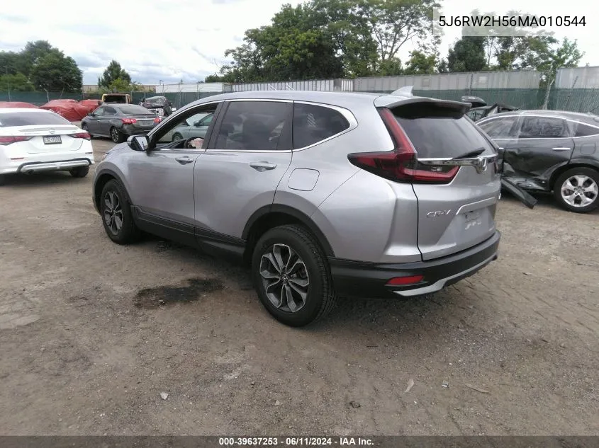 2021 Honda Cr-V Awd Ex VIN: 5J6RW2H56MA010544 Lot: 39637253