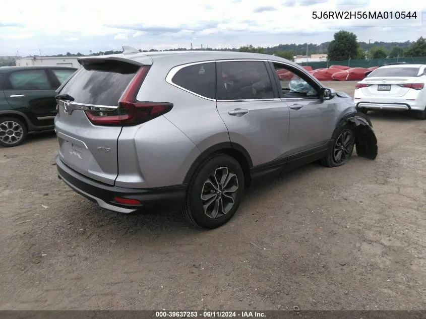 2021 Honda Cr-V Awd Ex VIN: 5J6RW2H56MA010544 Lot: 39637253