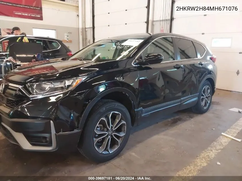 2HKRW2H84MH671076 2021 Honda Cr-V Awd Ex-L