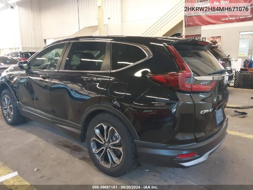 2HKRW2H84MH671076 2021 Honda Cr-V Awd Ex-L