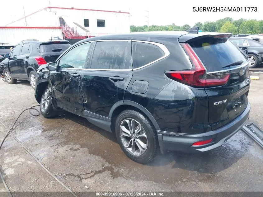 2021 Honda Cr-V Awd Ex VIN: 5J6RW2H54MA011773 Lot: 39916906