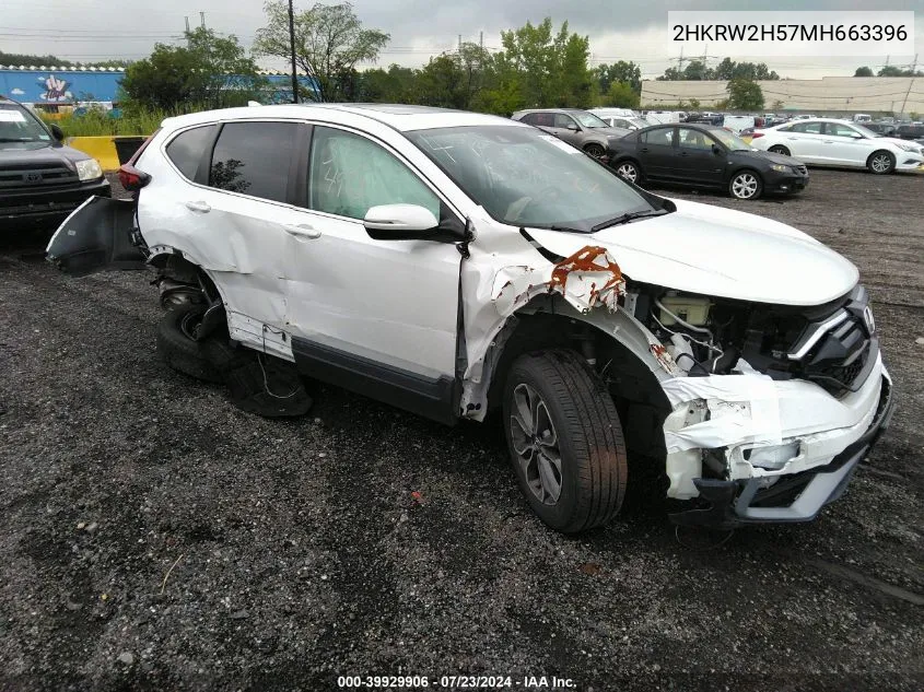 2HKRW2H57MH663396 2021 Honda Cr-V Awd Ex