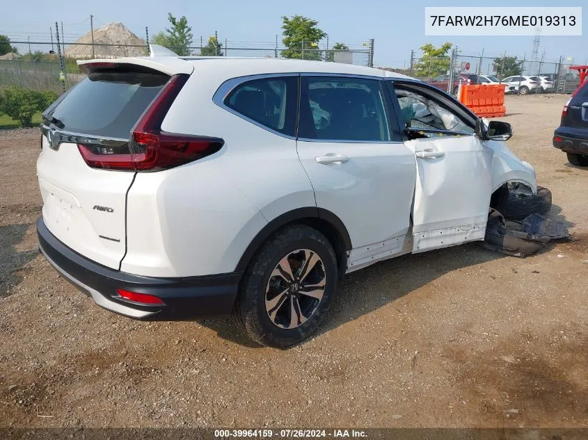 2021 Honda Cr-V Awd Special Edition VIN: 7FARW2H76ME019313 Lot: 39964159