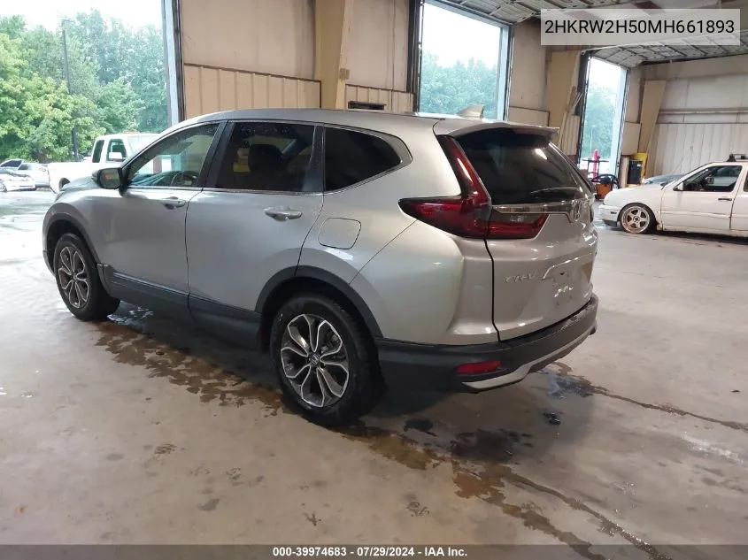 2021 Honda Cr-V Awd Ex VIN: 2HKRW2H50MH661893 Lot: 39974683