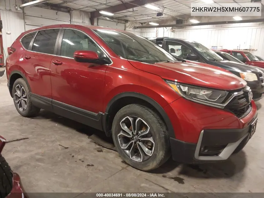 2HKRW2H5XMH607775 2021 Honda Cr-V Awd Ex