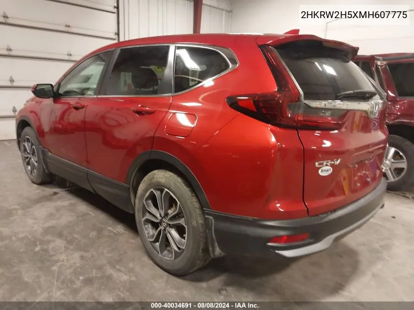 2HKRW2H5XMH607775 2021 Honda Cr-V Awd Ex