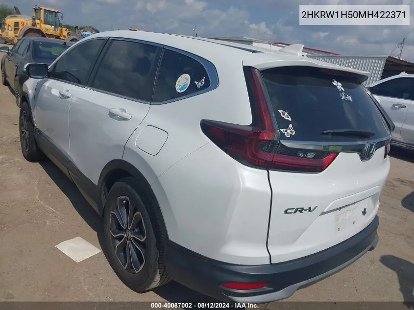 2021 Honda Cr-V 2Wd Ex VIN: 2HKRW1H50MH422371 Lot: 40087002