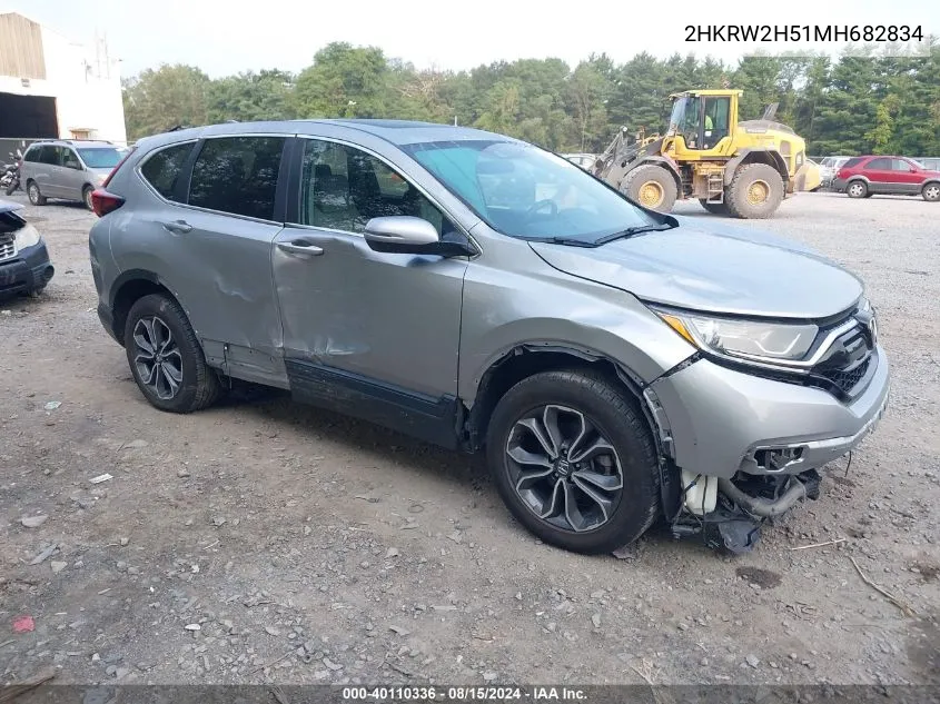 2HKRW2H51MH682834 2021 Honda Cr-V Awd Ex