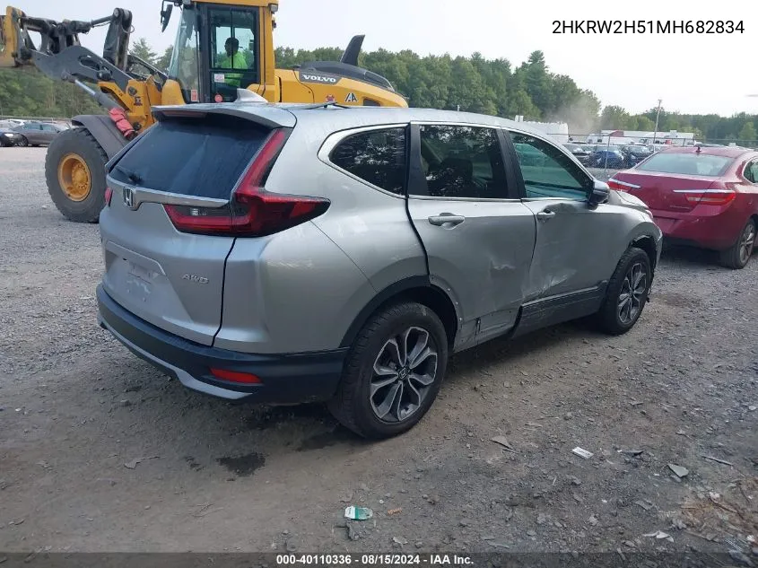 2HKRW2H51MH682834 2021 Honda Cr-V Awd Ex