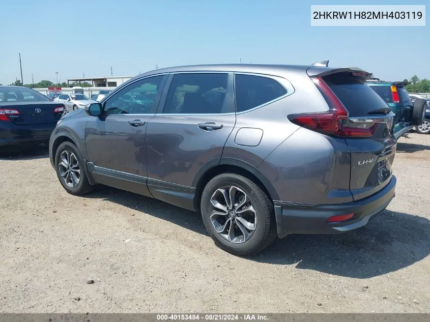 2HKRW1H82MH403119 2021 Honda Cr-V Exl