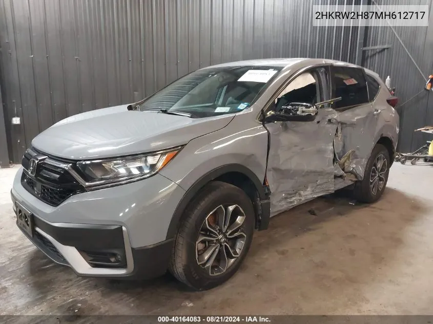 2HKRW2H87MH612717 2021 Honda Cr-V Awd Ex-L