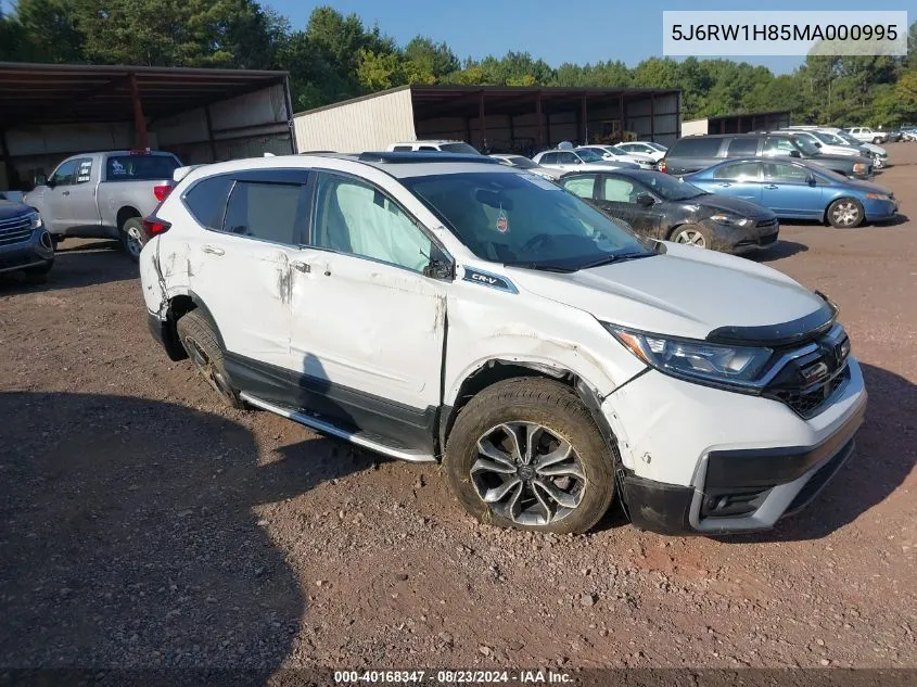 2021 Honda Cr-V 2Wd Ex-L VIN: 5J6RW1H85MA000995 Lot: 40168347