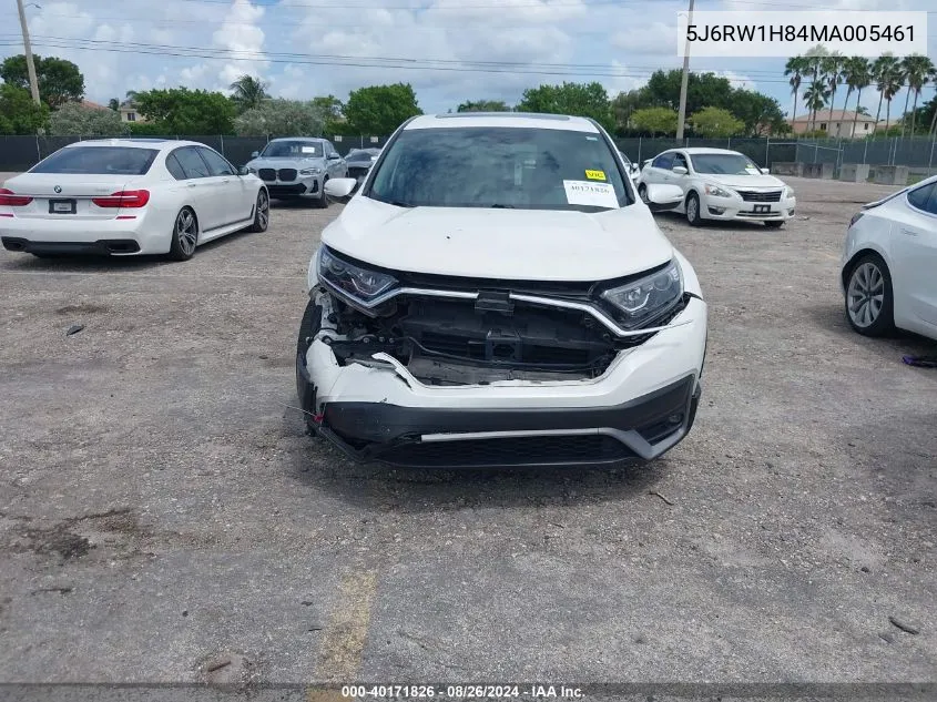 2021 Honda Cr-V 2Wd Ex-L VIN: 5J6RW1H84MA005461 Lot: 40171826