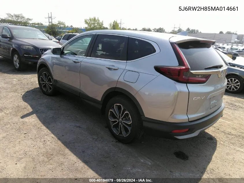 2021 Honda Cr-V Awd Ex-L VIN: 5J6RW2H85MA014661 Lot: 40194879