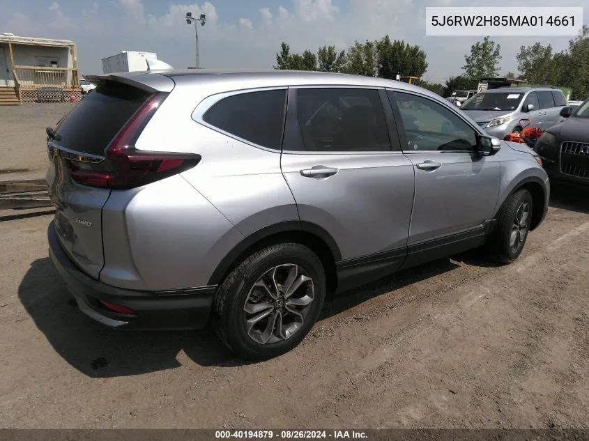 2021 Honda Cr-V Awd Ex-L VIN: 5J6RW2H85MA014661 Lot: 40194879