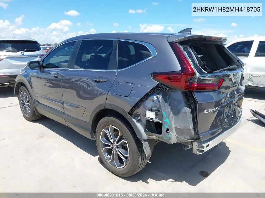 2HKRW1H82MH418705 2021 Honda Cr-V 2Wd Ex-L