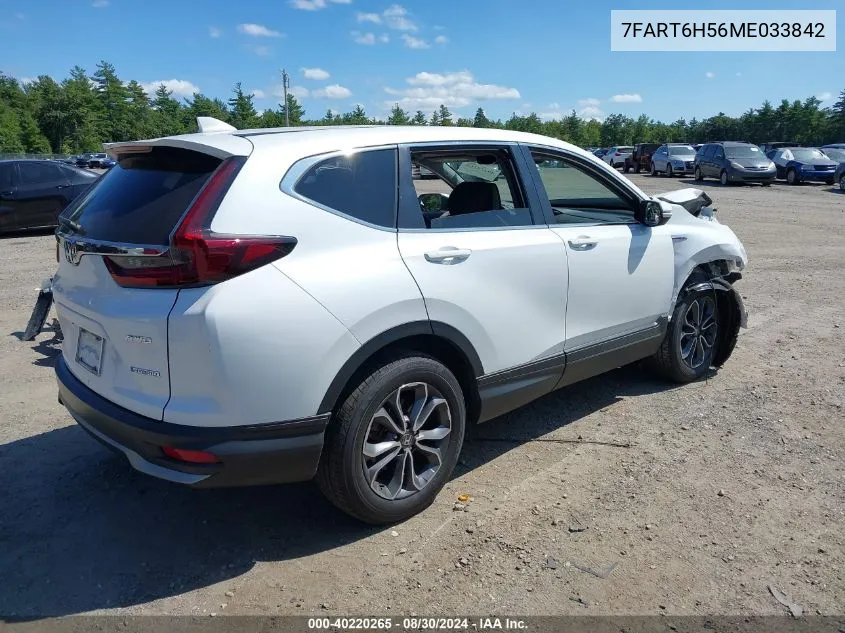 7FART6H56ME033842 2021 Honda Cr-V Hybrid Ex