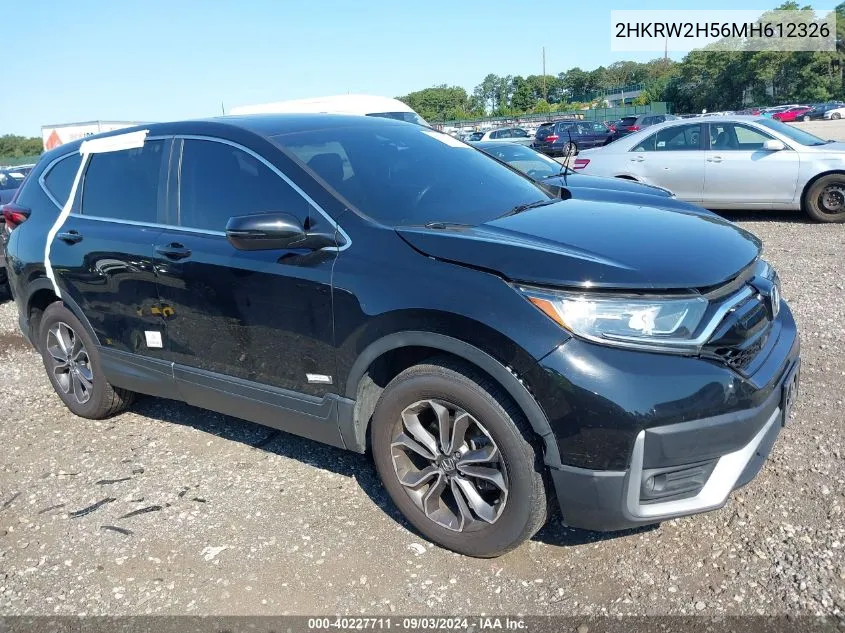 2021 Honda Cr-V Awd Ex VIN: 2HKRW2H56MH612326 Lot: 40227711