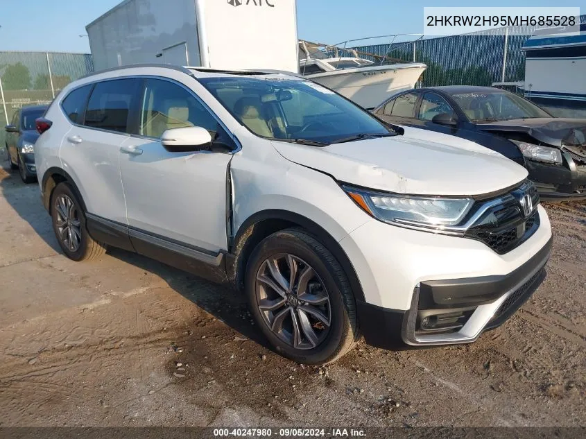 2021 Honda Cr-V Touring VIN: 2HKRW2H95MH685528 Lot: 40247980