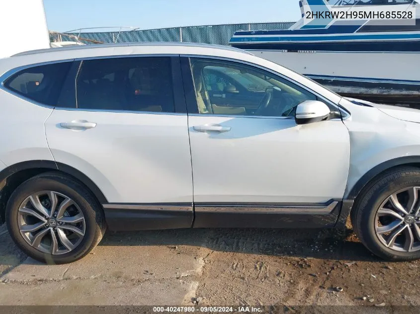 2021 Honda Cr-V Touring VIN: 2HKRW2H95MH685528 Lot: 40247980