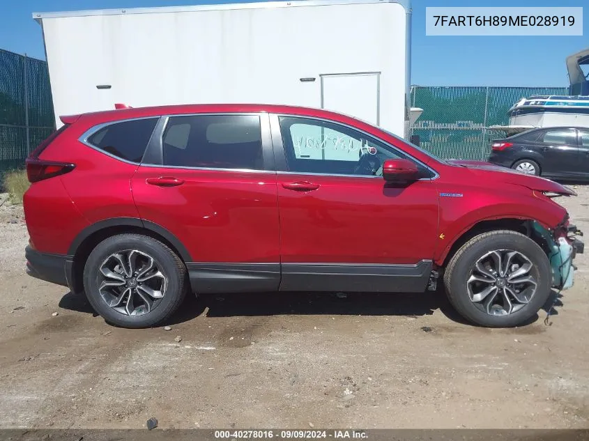 7FART6H89ME028919 2021 Honda Cr-V Hybrid Ex-L