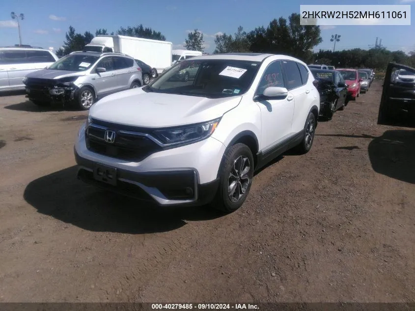 2HKRW2H52MH611061 2021 Honda Cr-V Awd Ex