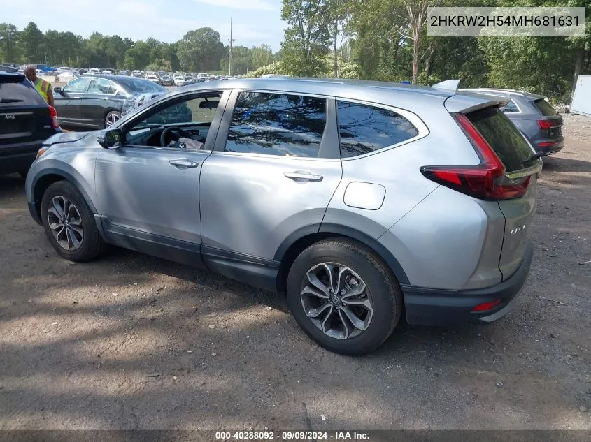 2HKRW2H54MH681631 2021 Honda Cr-V Awd Ex