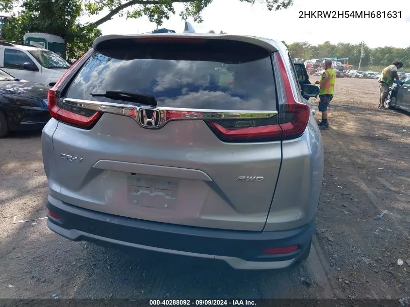 2HKRW2H54MH681631 2021 Honda Cr-V Awd Ex