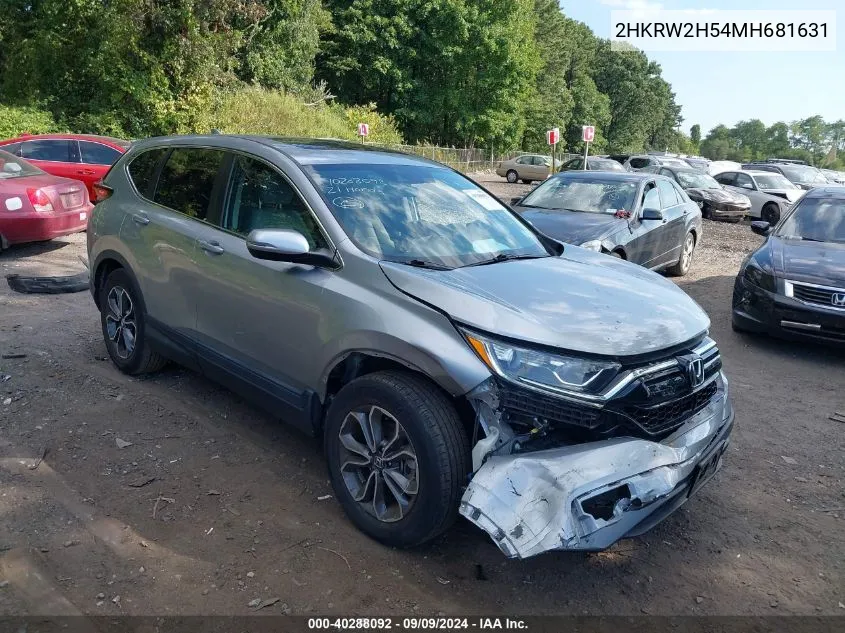 2HKRW2H54MH681631 2021 Honda Cr-V Awd Ex