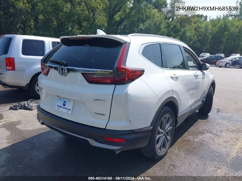 2HKRW2H9XMH685539 2021 Honda Cr-V Awd Touring