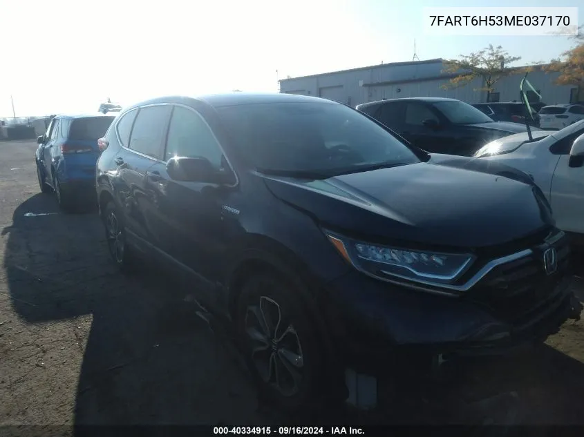 7FART6H53ME037170 2021 Honda Cr-V Hybrid Ex