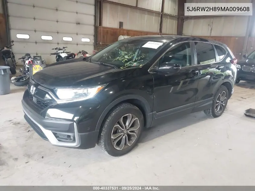 2021 Honda Cr-V Awd Ex-L VIN: 5J6RW2H89MA009608 Lot: 40337531