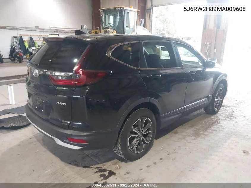 2021 Honda Cr-V Awd Ex-L VIN: 5J6RW2H89MA009608 Lot: 40337531