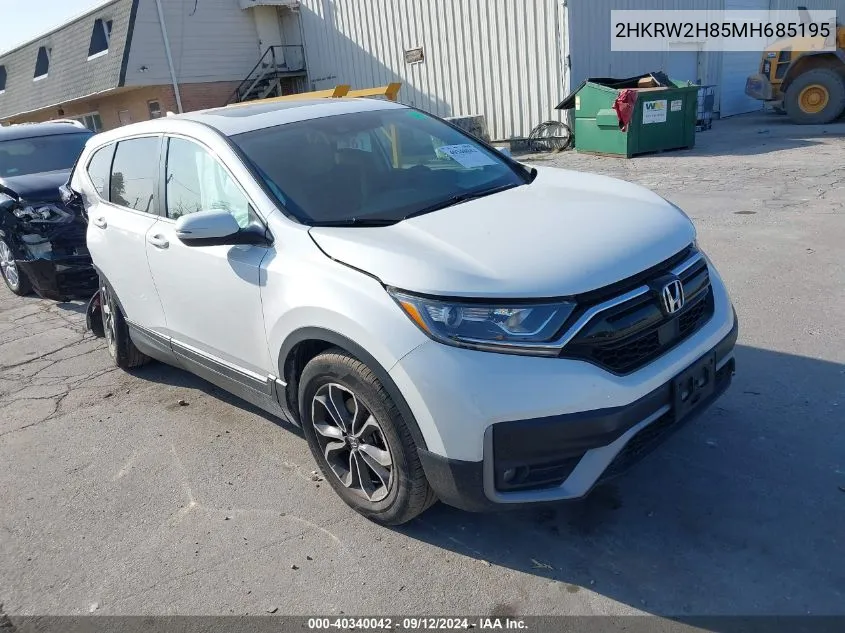 2HKRW2H85MH685195 2021 Honda Cr-V Awd Ex-L