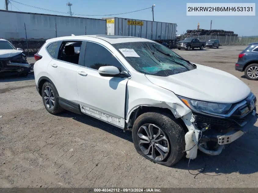 2HKRW2H86MH653131 2021 Honda Cr-V Awd Ex-L